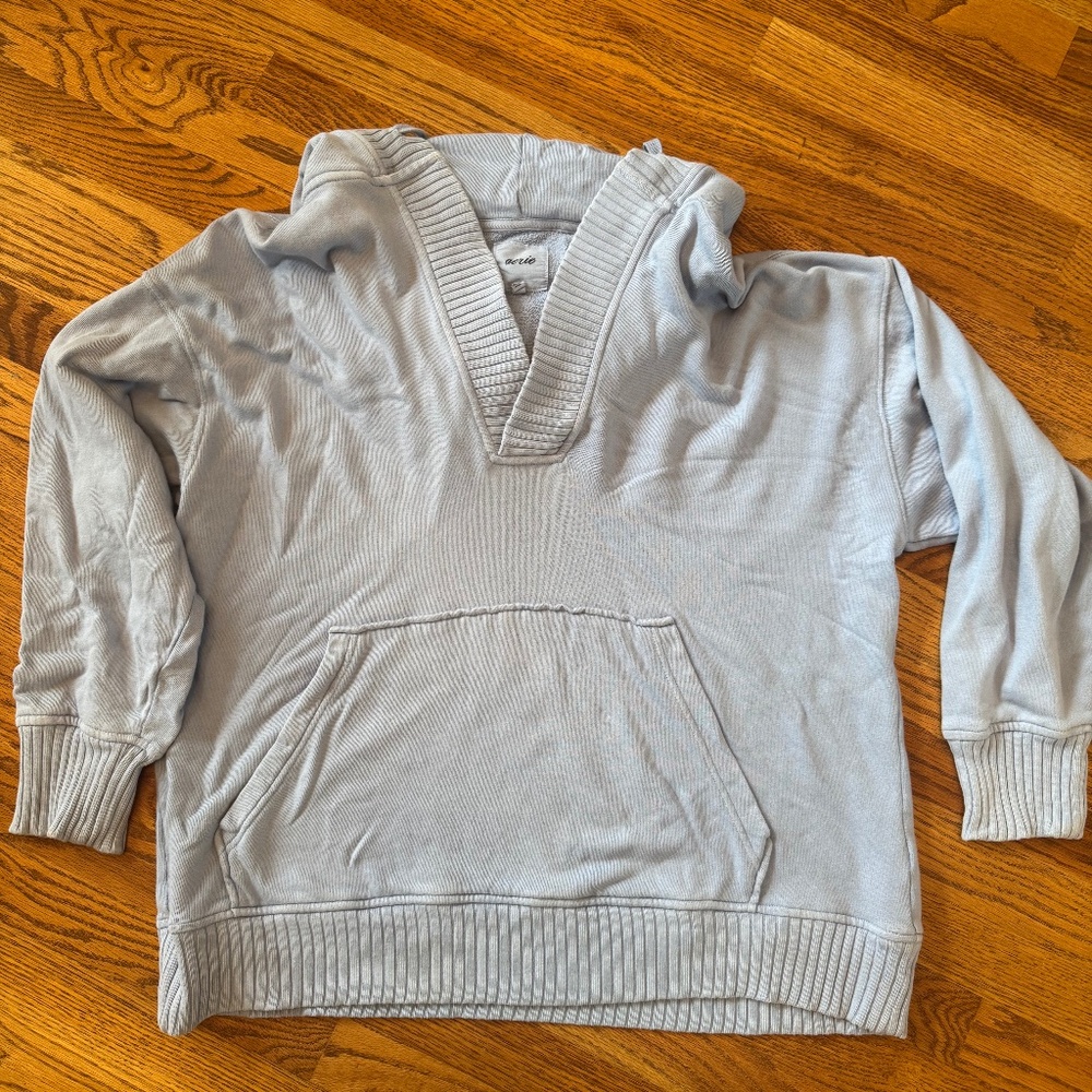 Aerie Light Blue Hoodie Sweatshirt